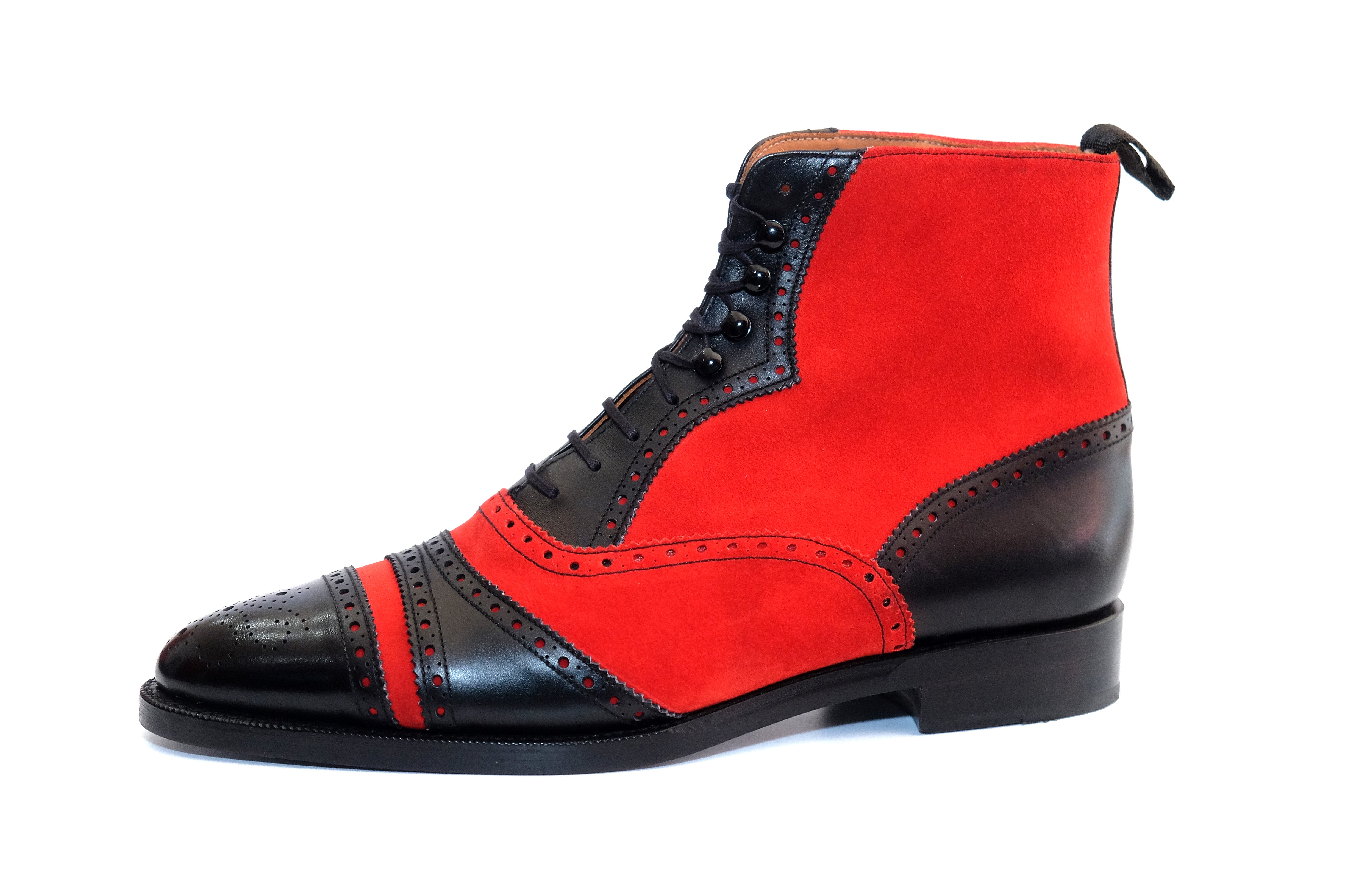 Whitman - MTO - Black Calf / Red Suede - TMG last - Double Leather Sol