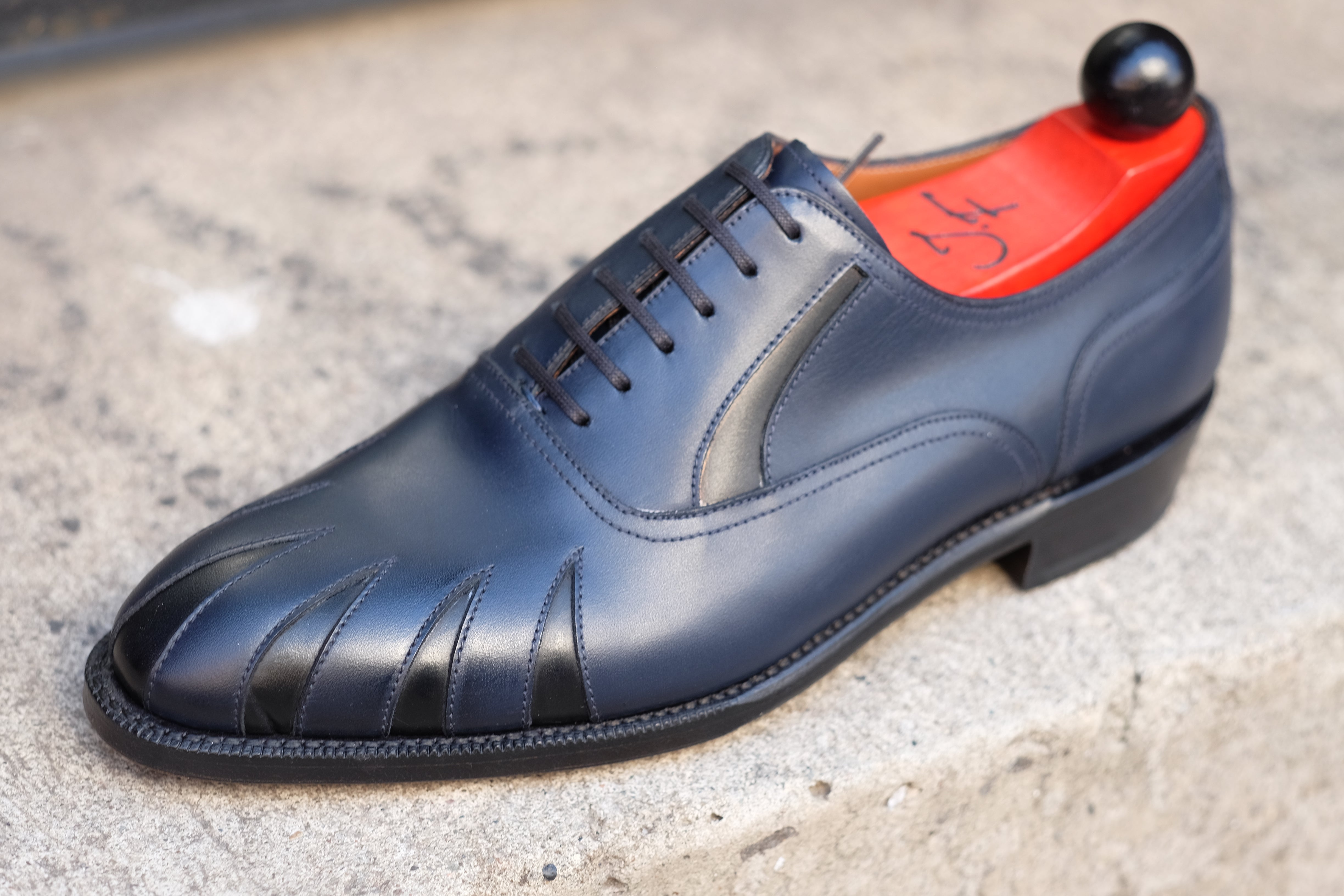 Tiger's Claw - MTO - Midnight Calf / Black Calf - NGT Last - Single Leather Sole