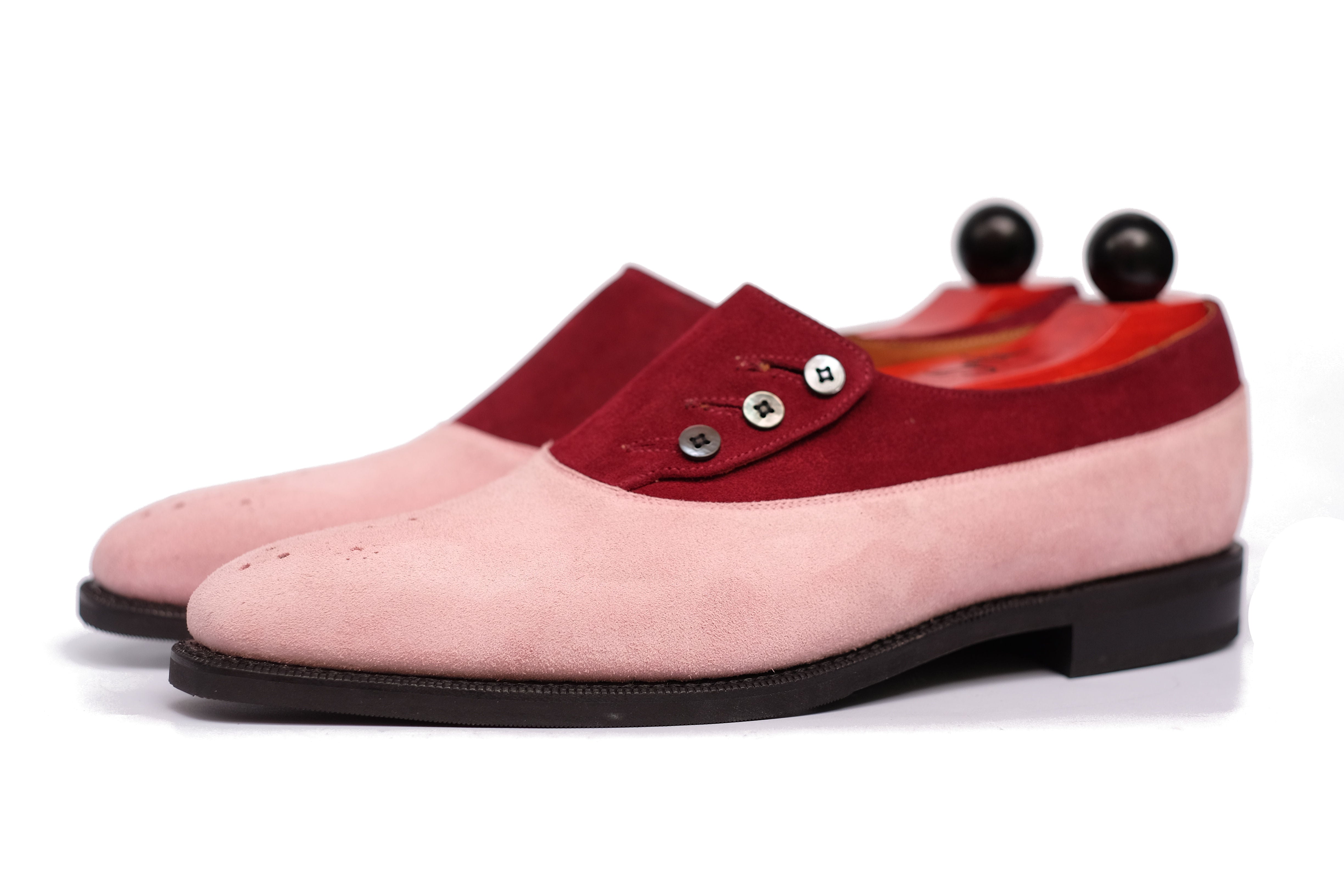 Eastmont - MTO - Pink Suede / Burgundy Suede - MGF Last - City Rubber Sole