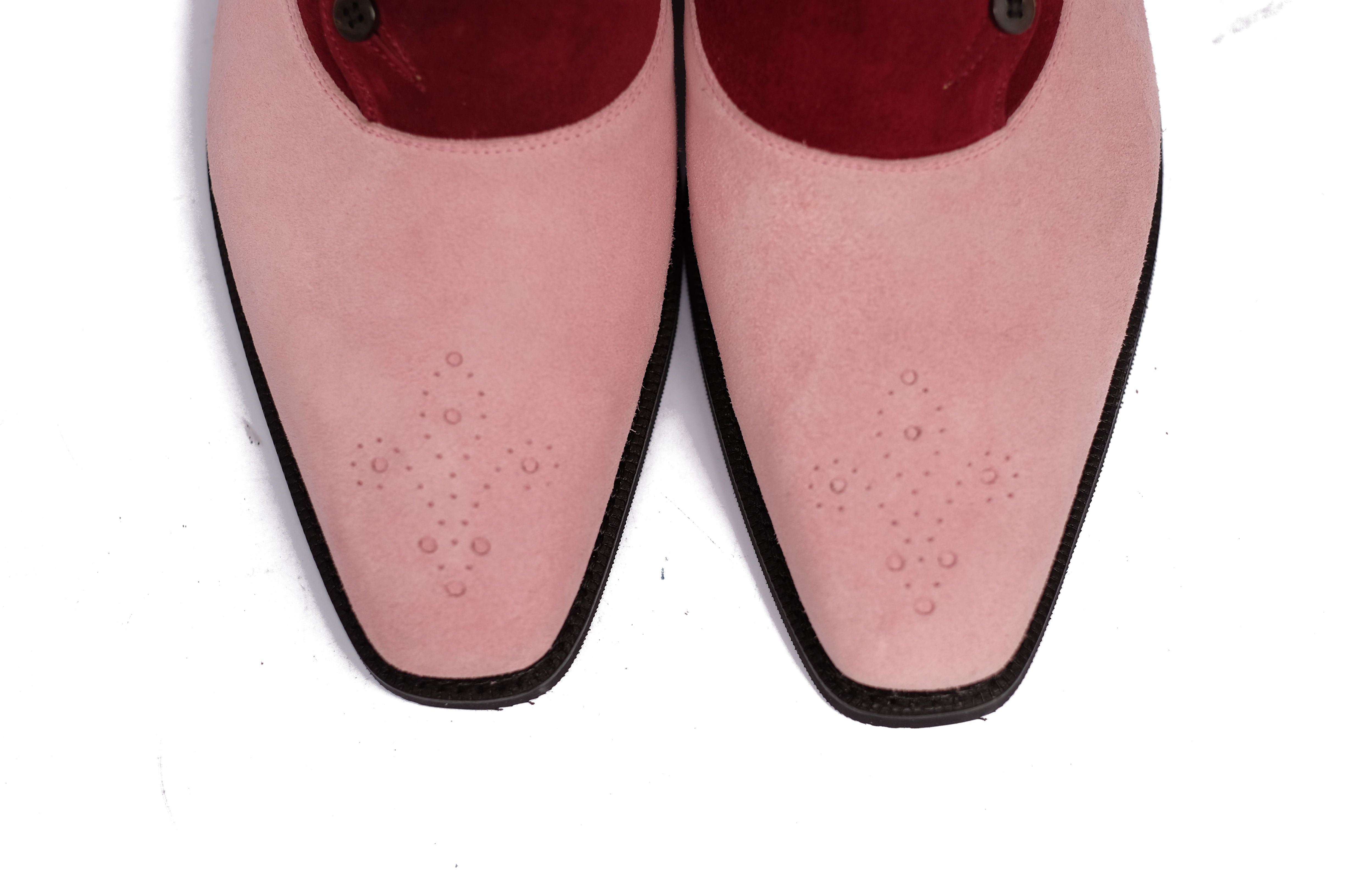 Eastmont - MTO - Pink Suede / Burgundy Suede - MGF Last - City Rubber Sole