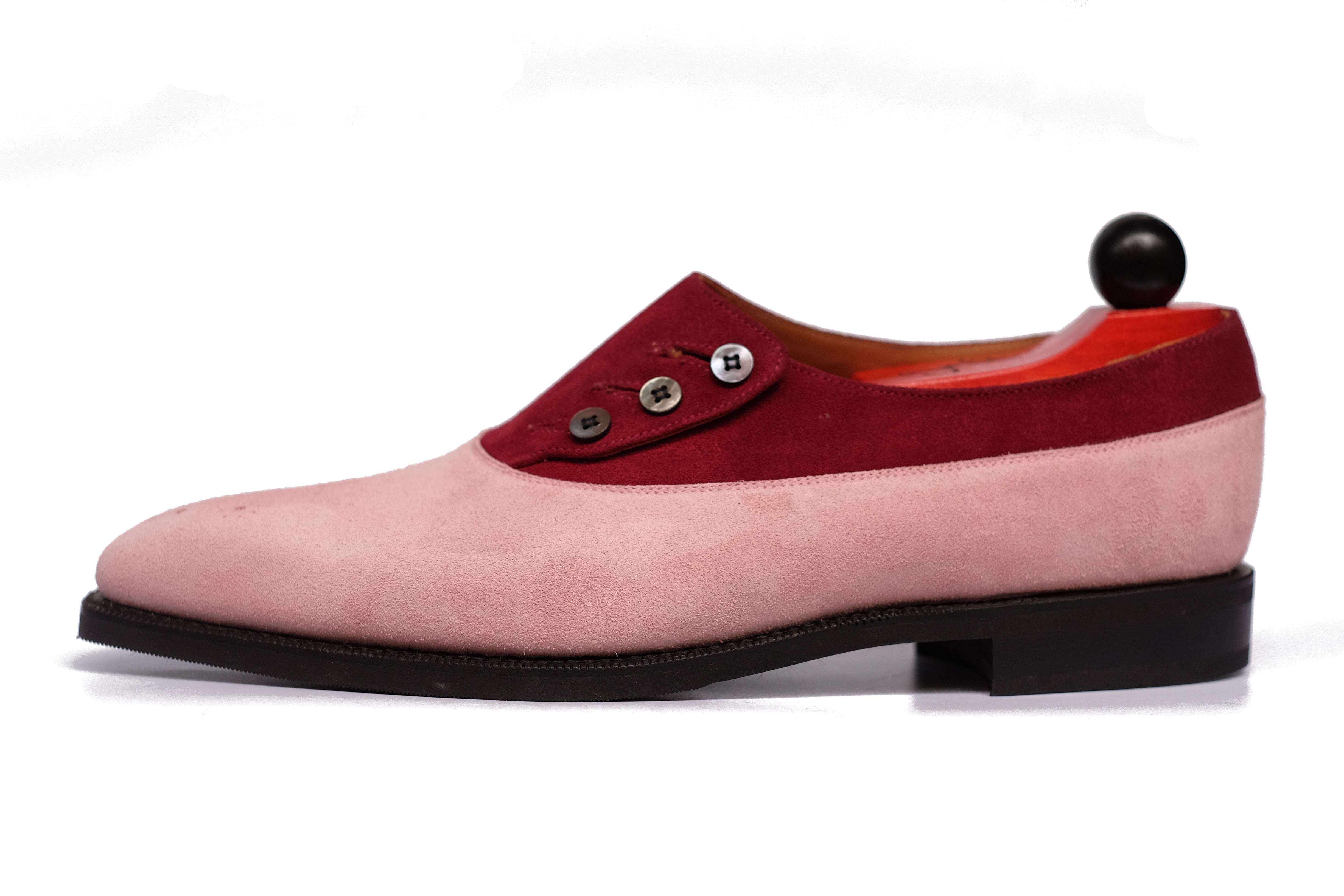 Eastmont - MTO - Pink Suede / Burgundy Suede - MGF Last - City Rubber Sole