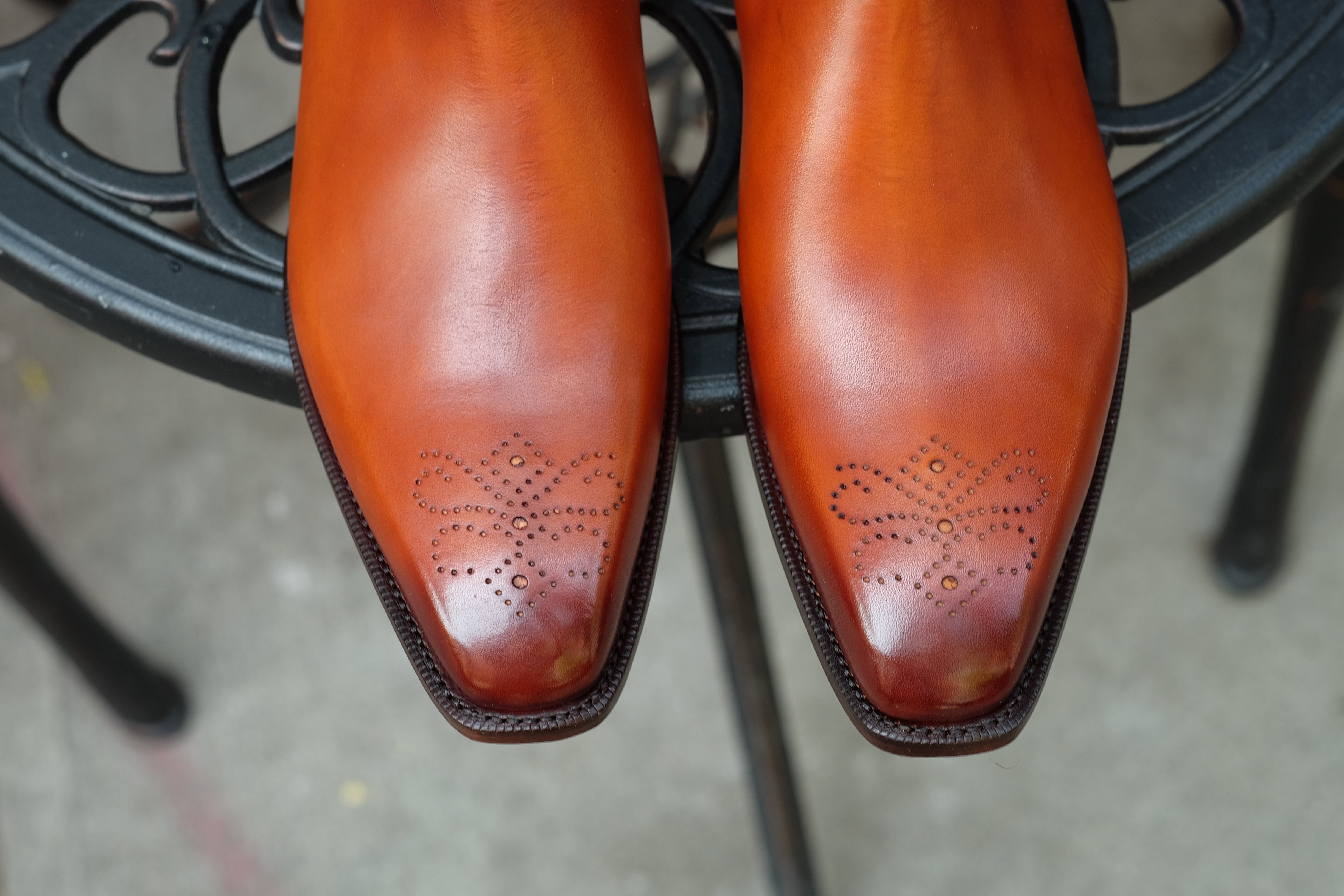 Pasco - MTO - Golden Tan Burnished - MGF Last - Single Leather Sole