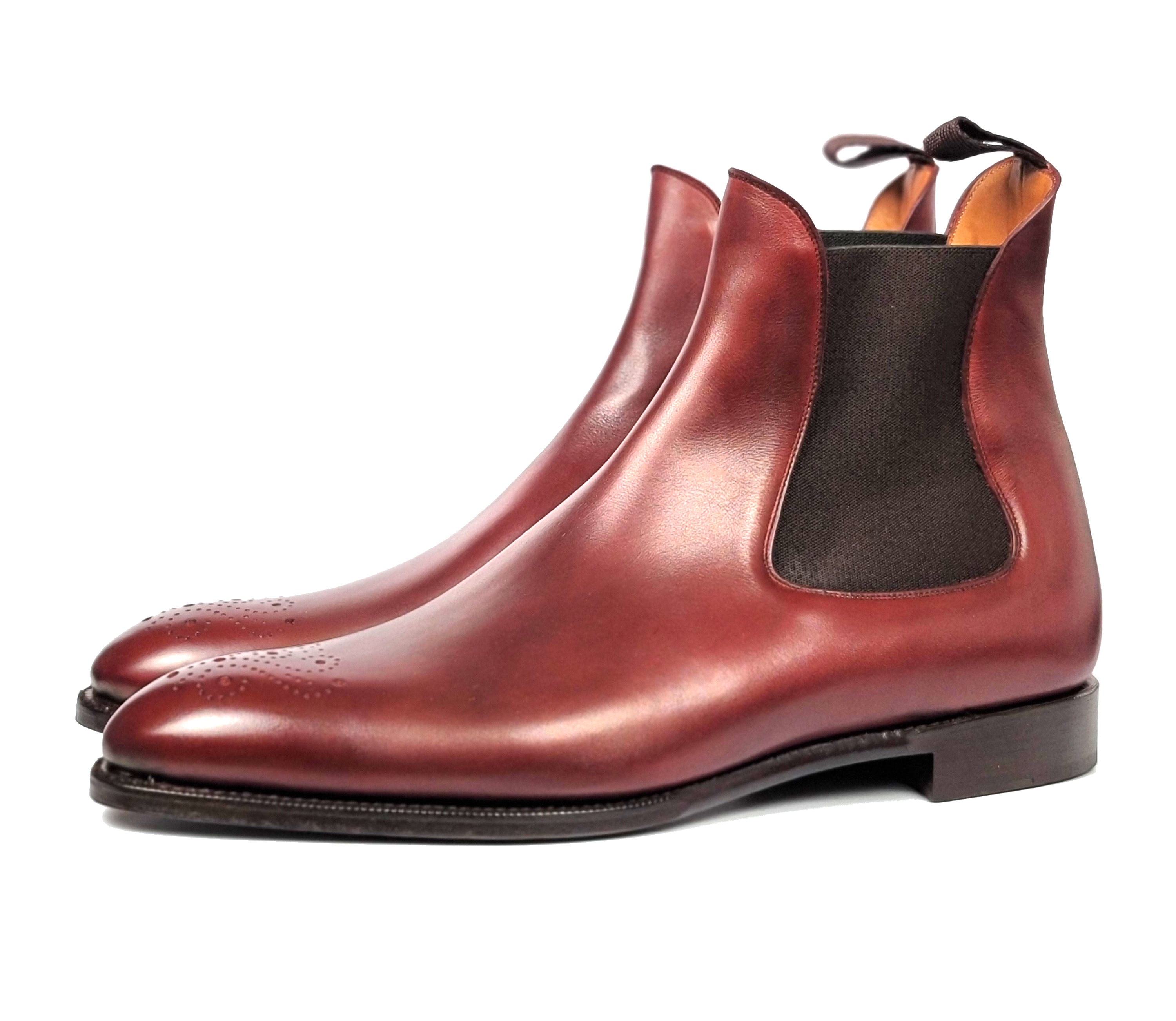 Highland - MTO - Burgundy Calf - NGT Last - Single Leather Sole