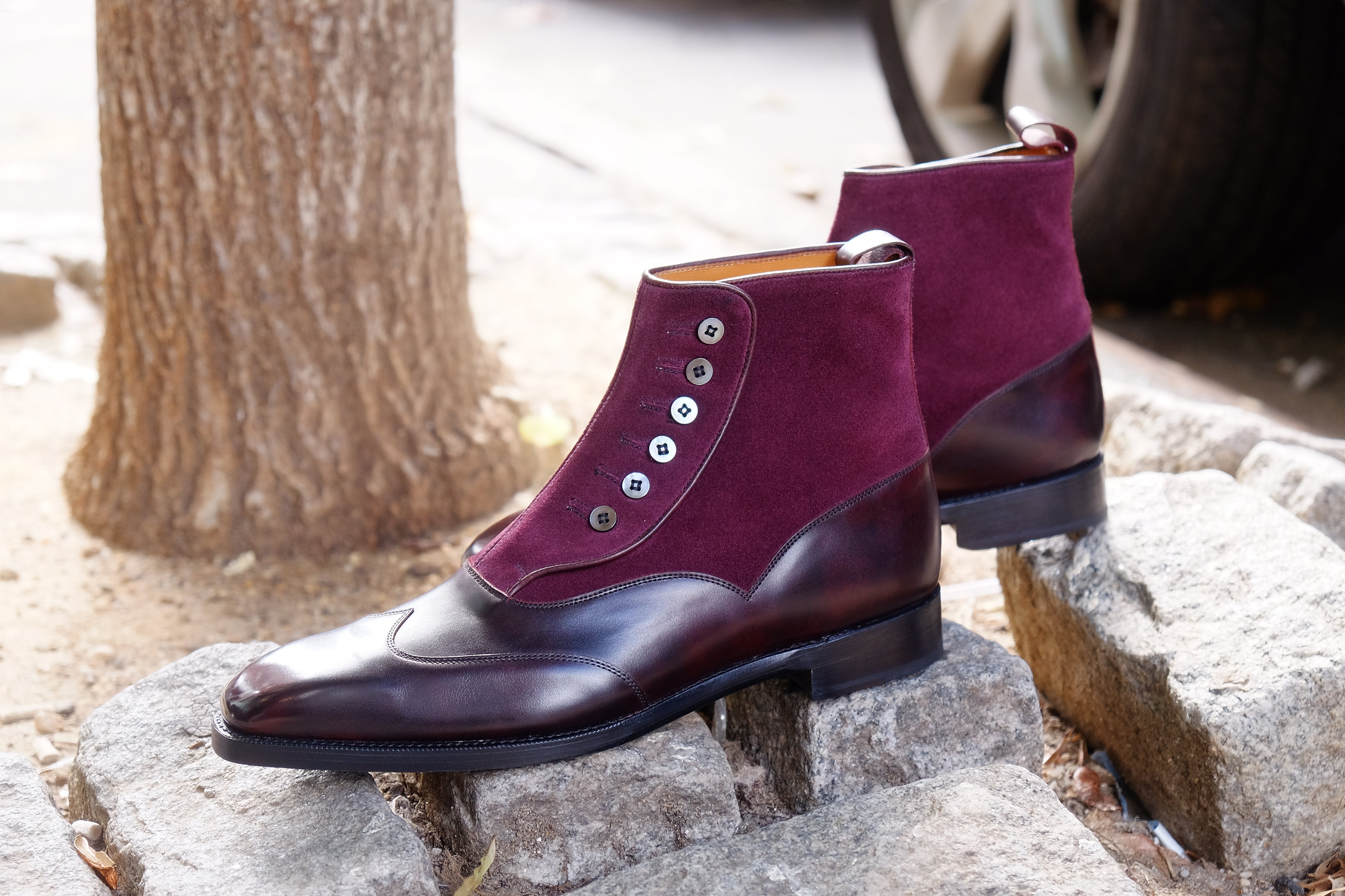 Northbend - MTO - Plum Museum Calf / Regal Purple Suede - MGF Last - Single Leather Sole