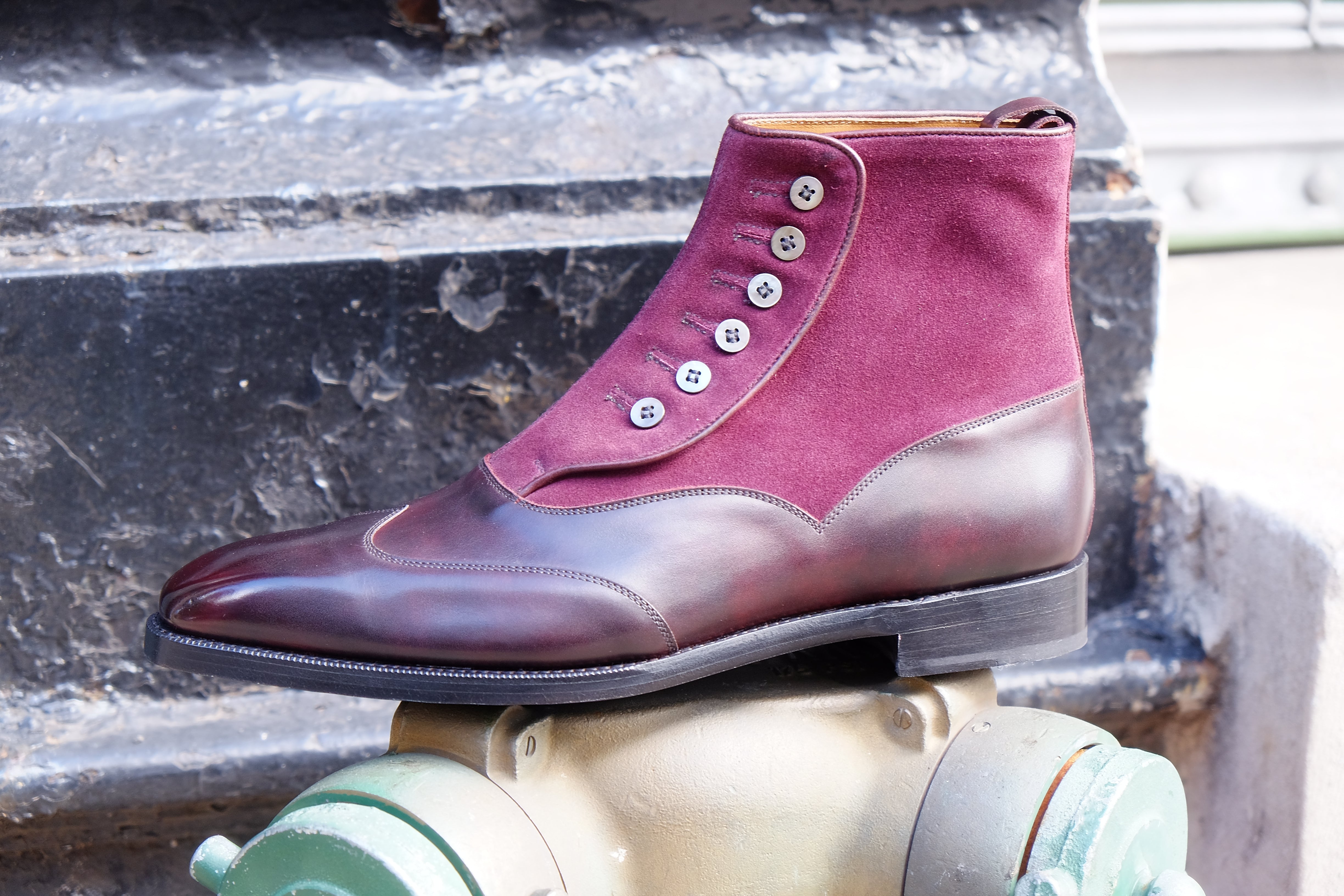 Northbend - MTO - Plum Museum Calf / Regal Purple Suede - MGF Last - Single Leather Sole