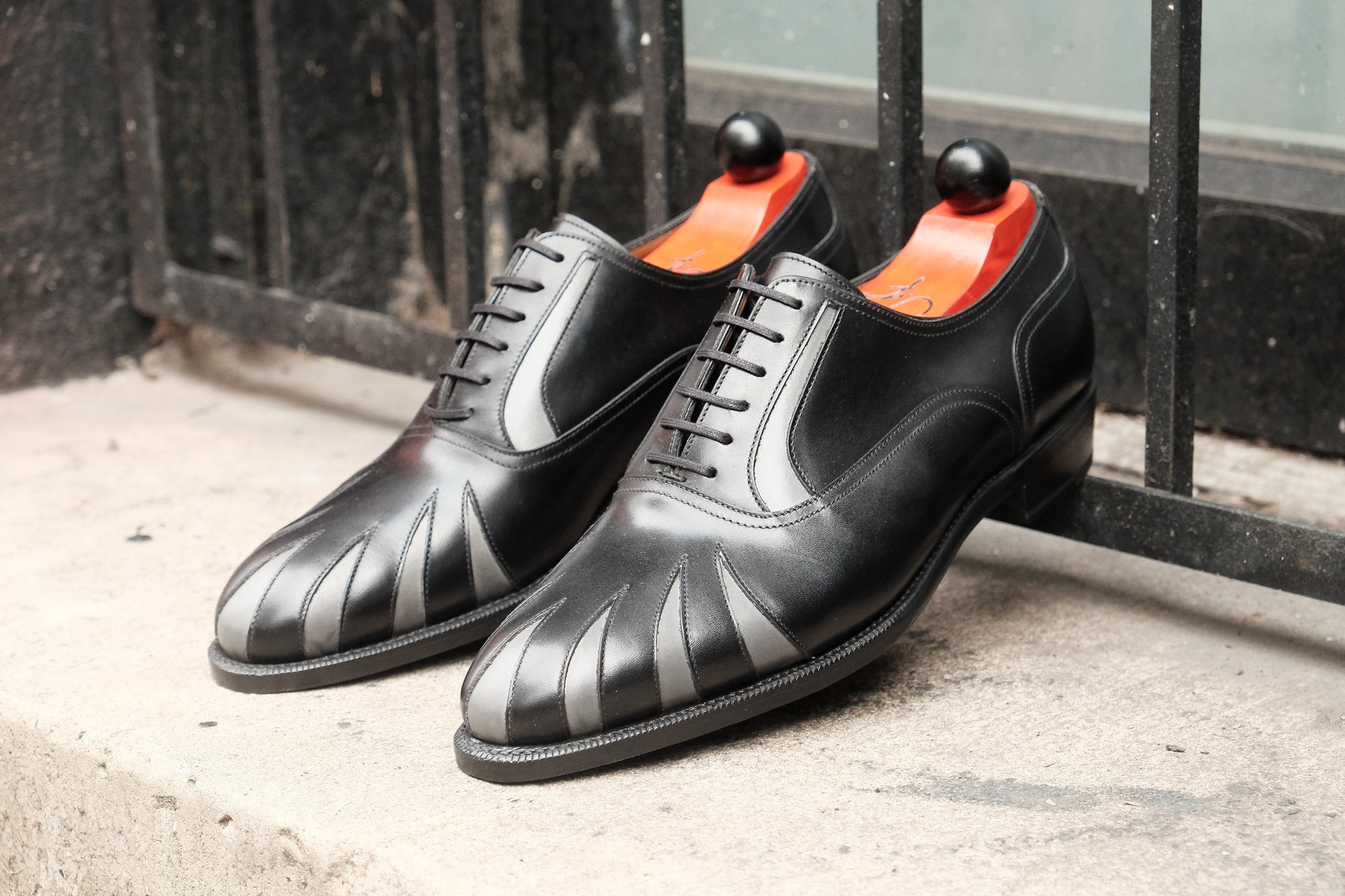 Tiger's Claw - MTO - Black Calf / Dark Grey Calf - NGT Last - Single Leather Sole