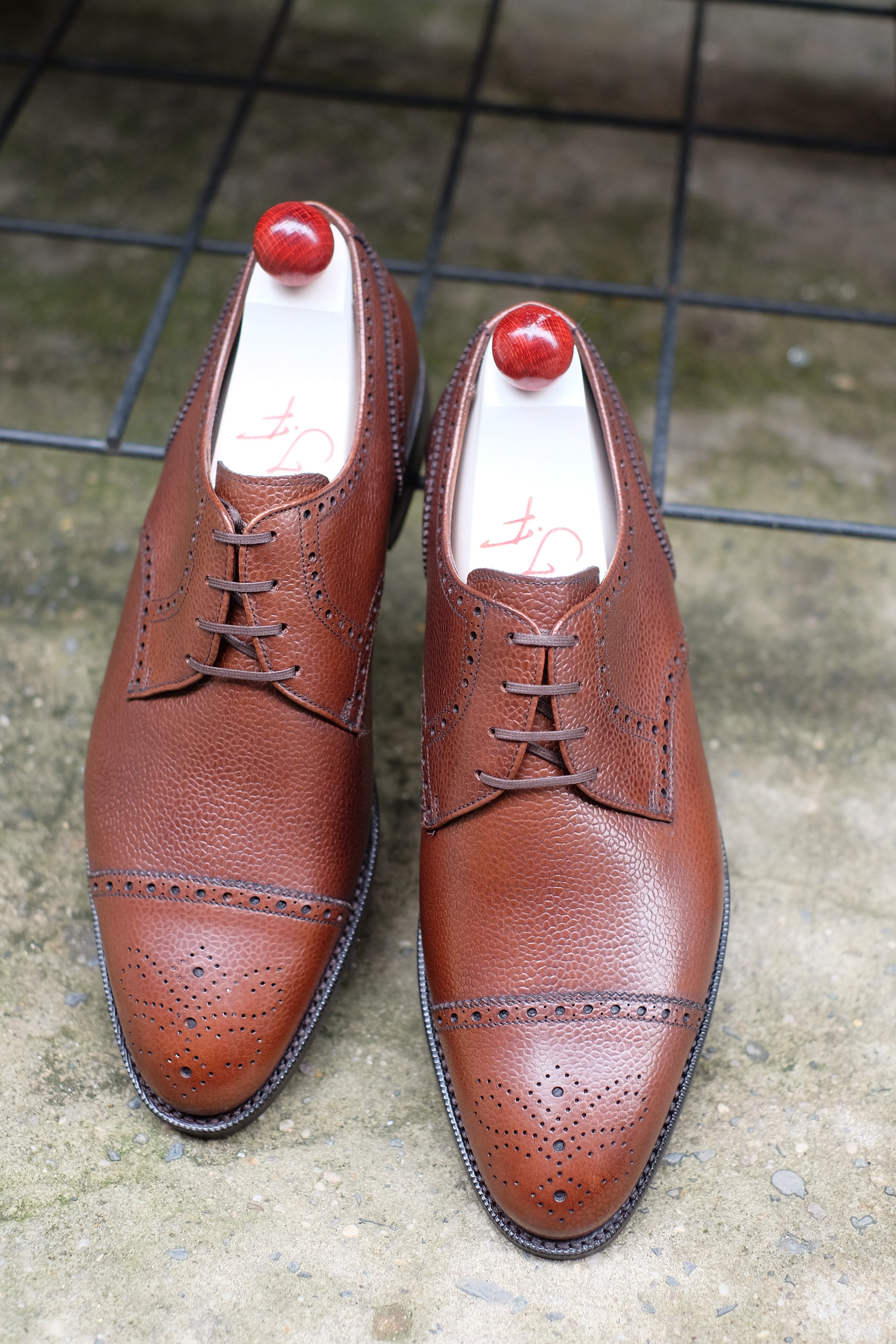 Ponderay - MTO - Mid Brown Grain - TMG Last - Single Country Rubber Sole