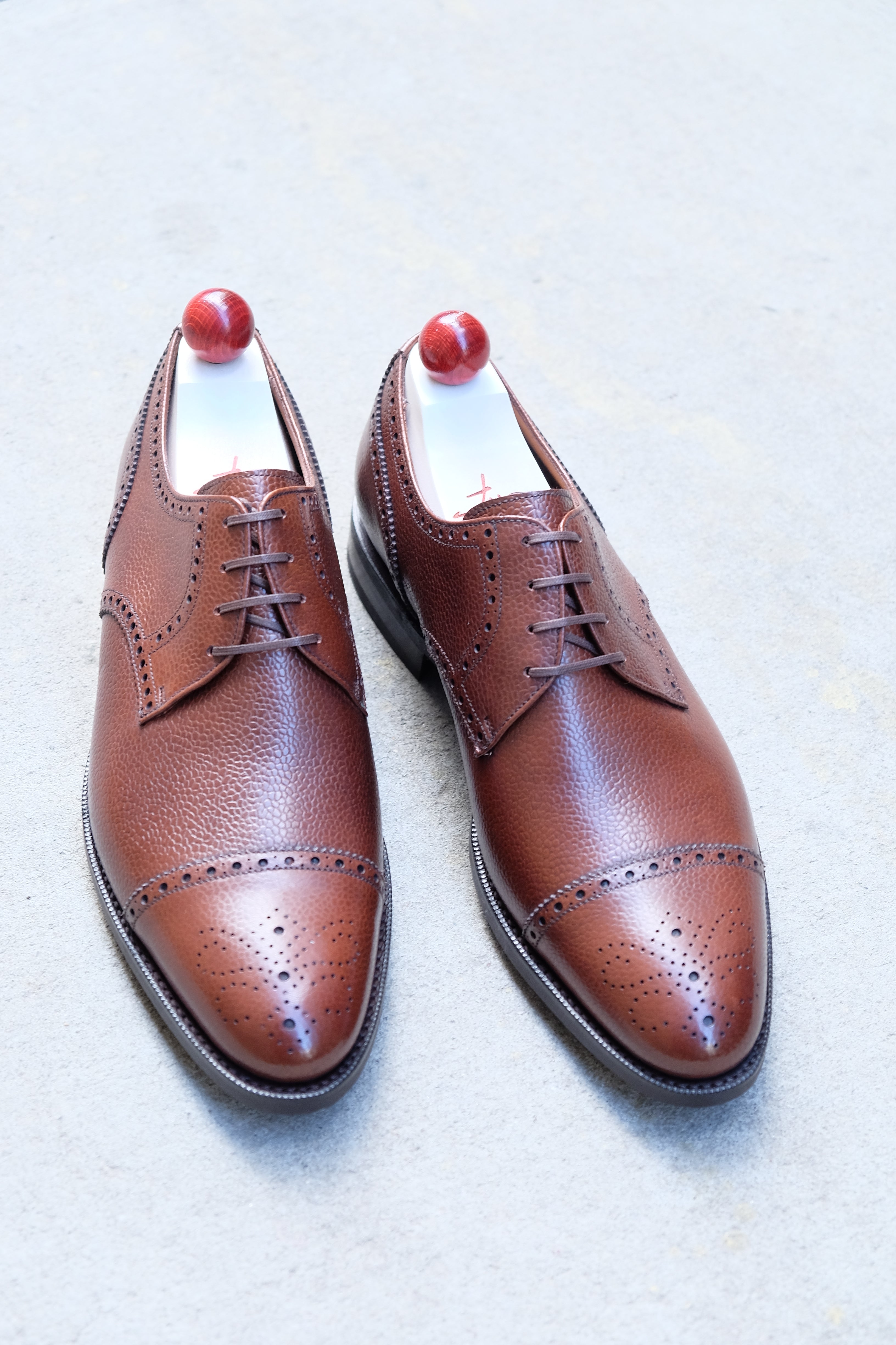 Ponderay - MTO - Mid Brown Grain - TMG Last - Single Country Rubber Sole