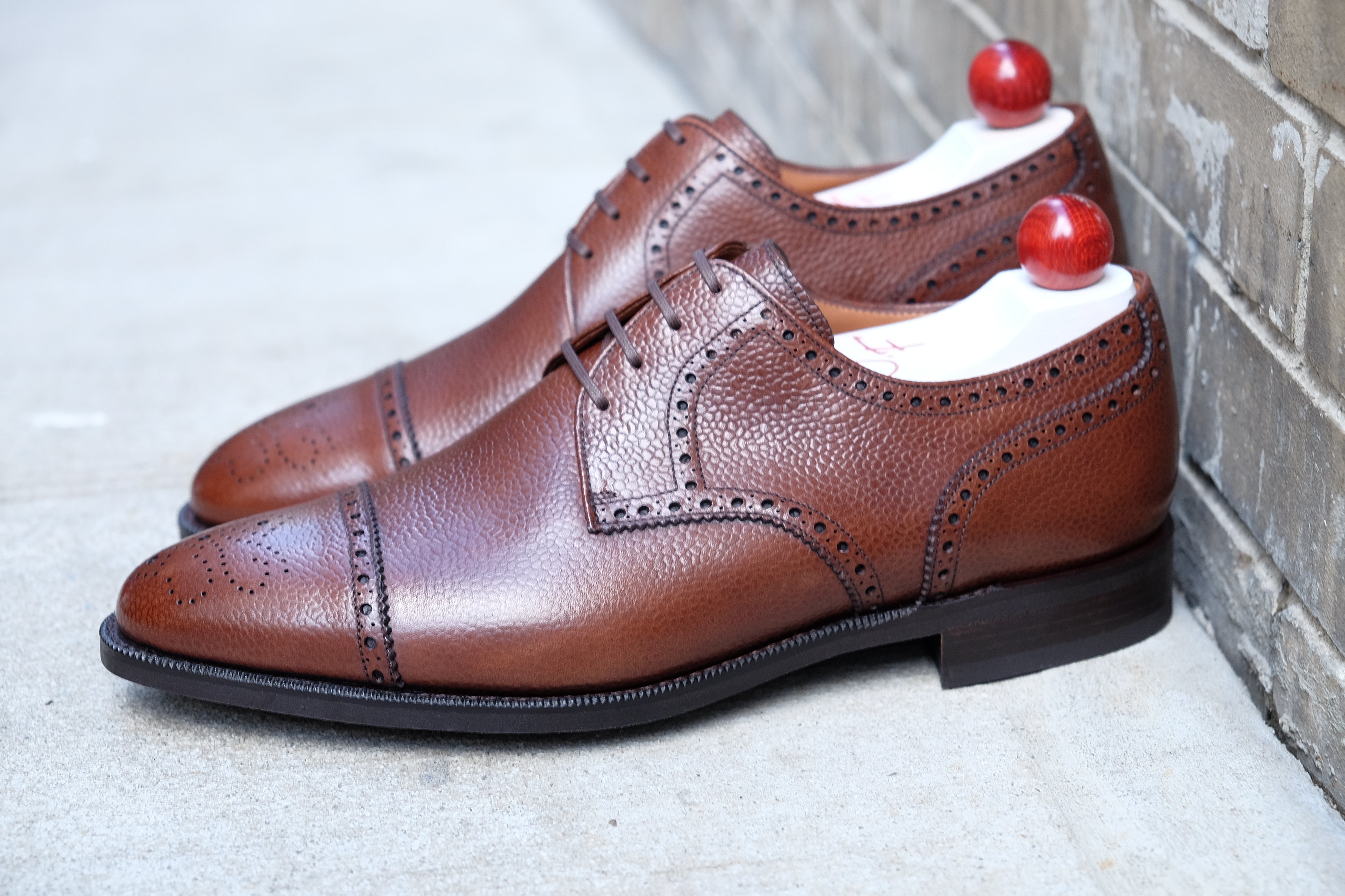 Ponderay - MTO - Mid Brown Grain - TMG Last - Single Country Rubber Sole