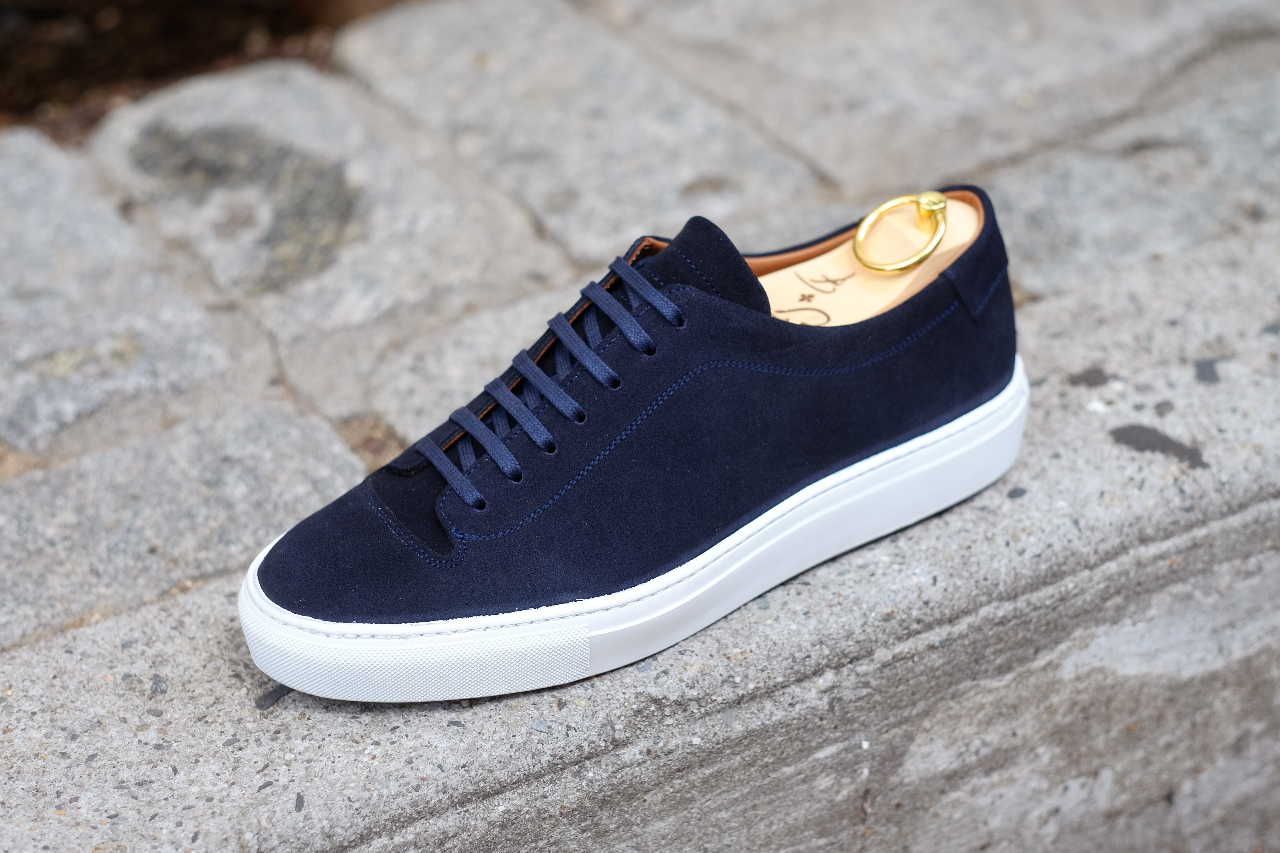 Olympia - Dark Sapphire Suede / White Sole