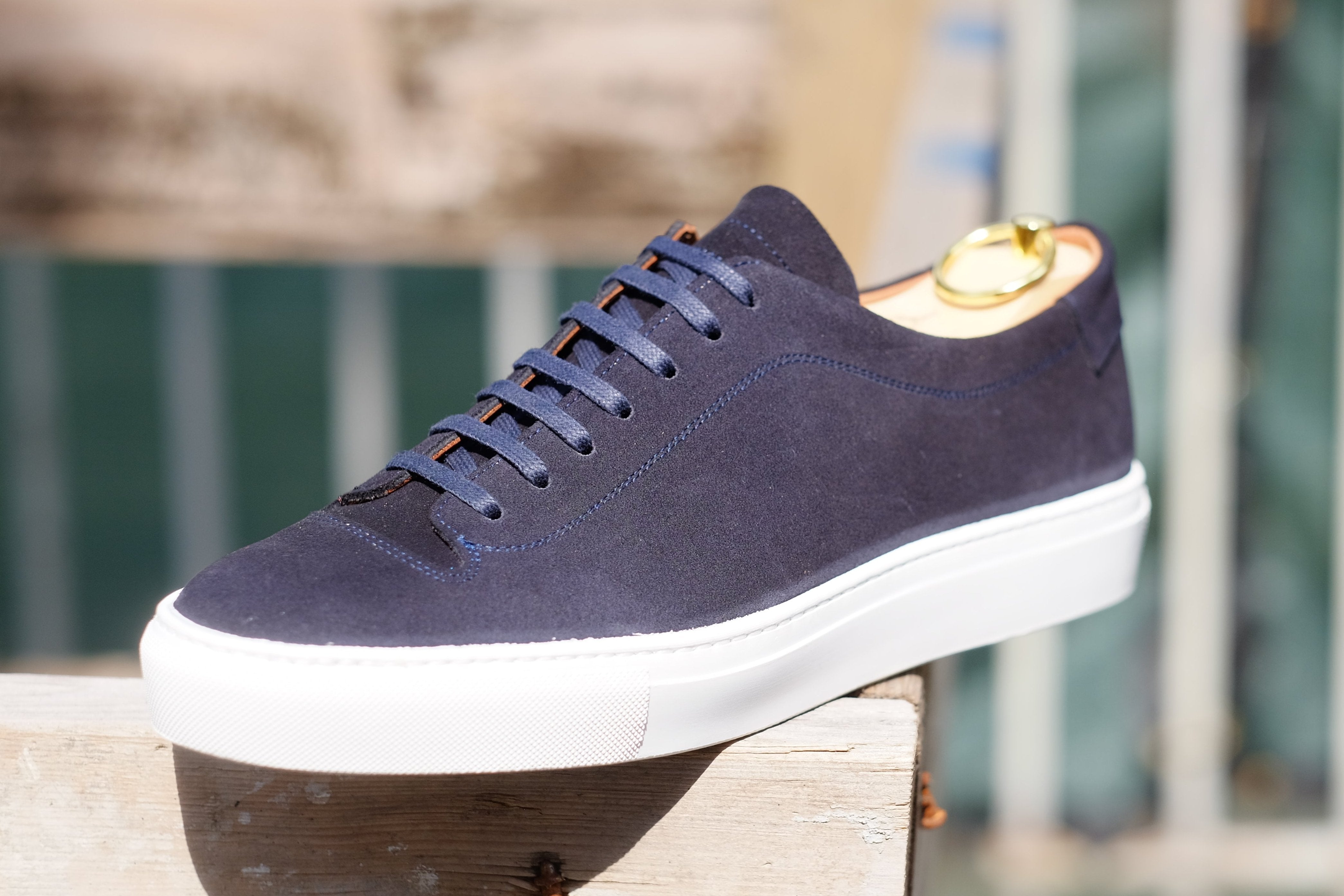 Olympia - Dark Sapphire Suede / White Sole