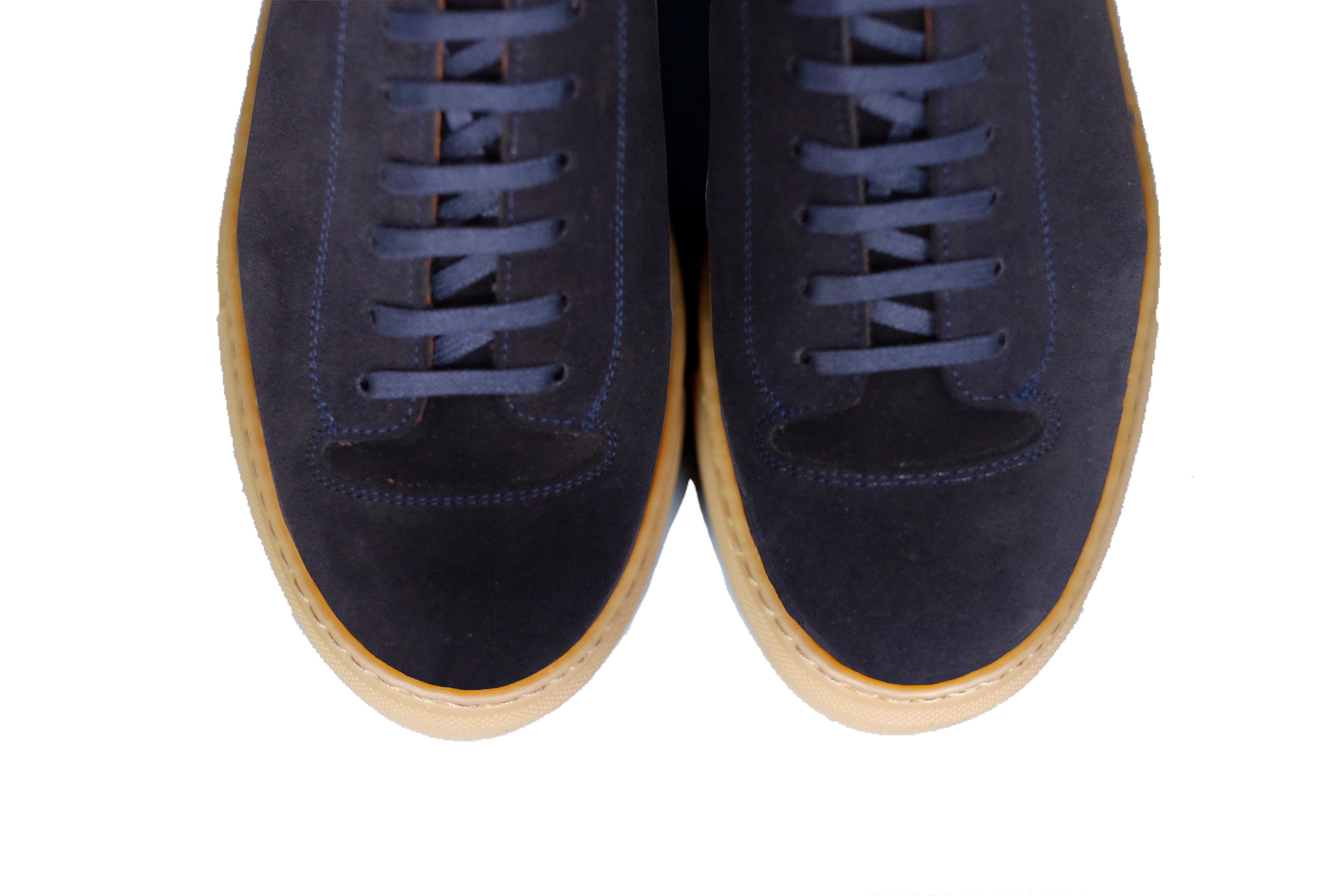 Olympia - MTO - Dark Sapphire Suede / Gum Sole