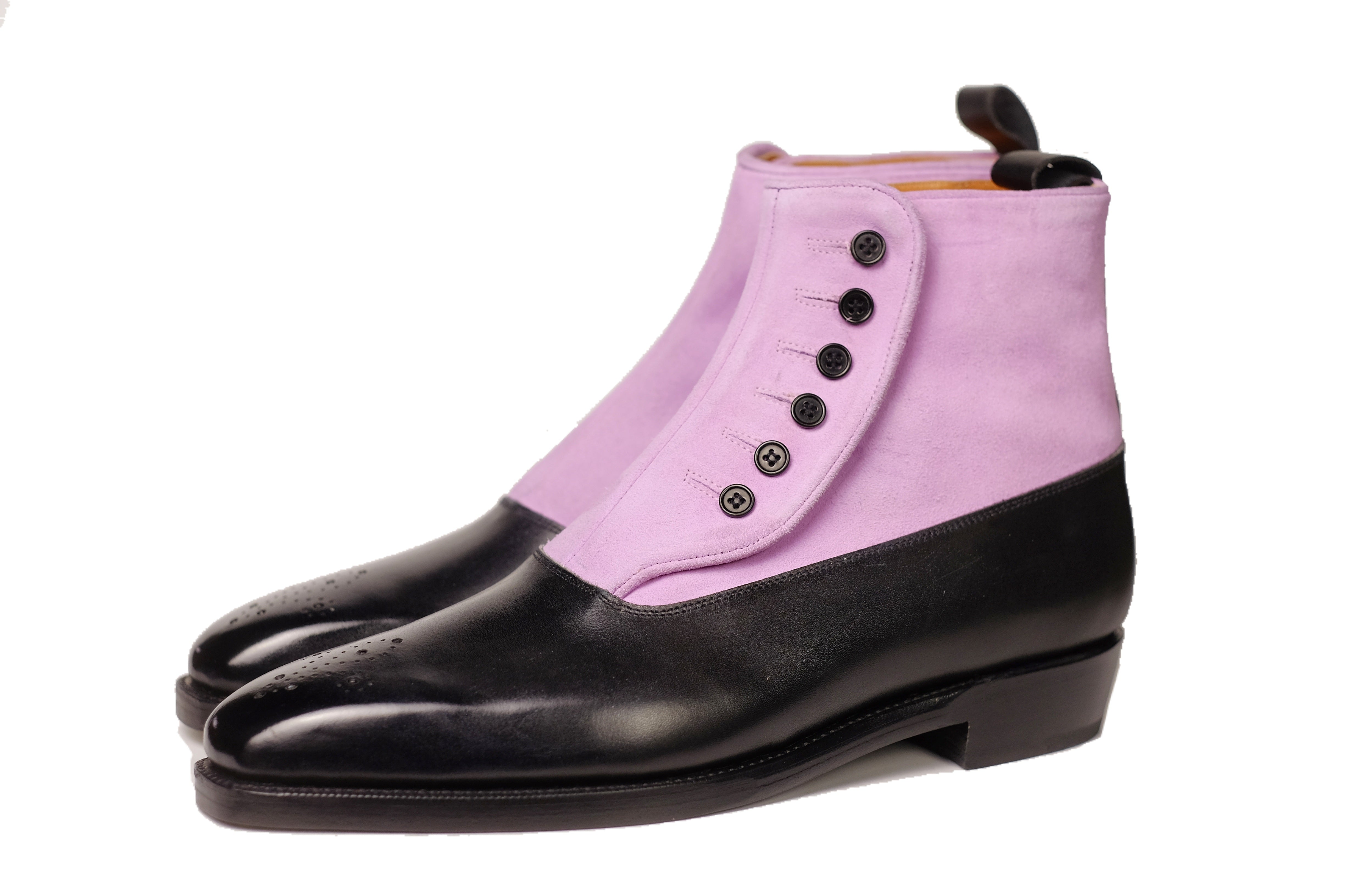 High Point - MTO - Black Calf / Blush Suede - MGF Last - Double Leather Sole