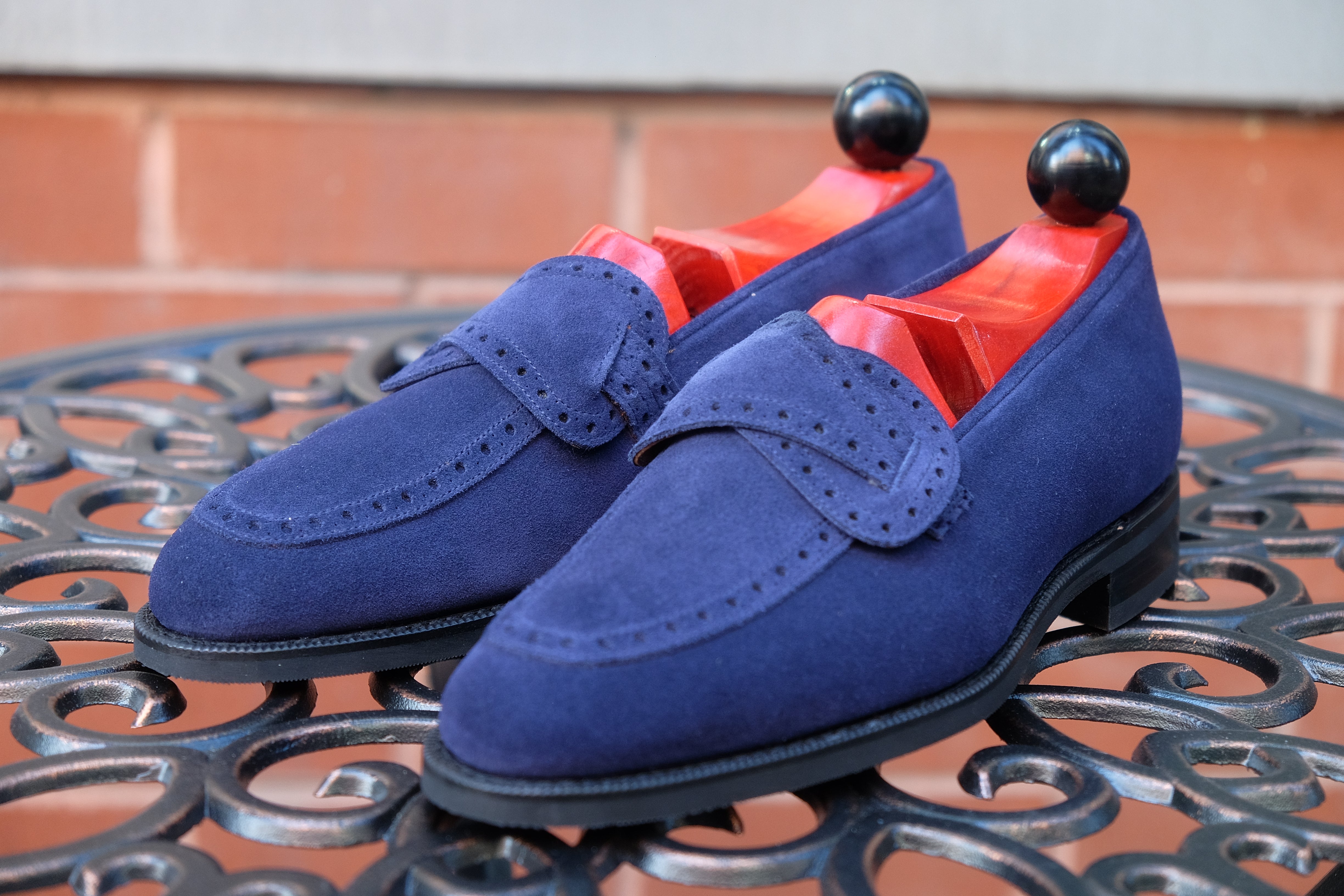 Kennewick - MTO - Dark Blue Suede - TMG Last - Single City Rubber Sole