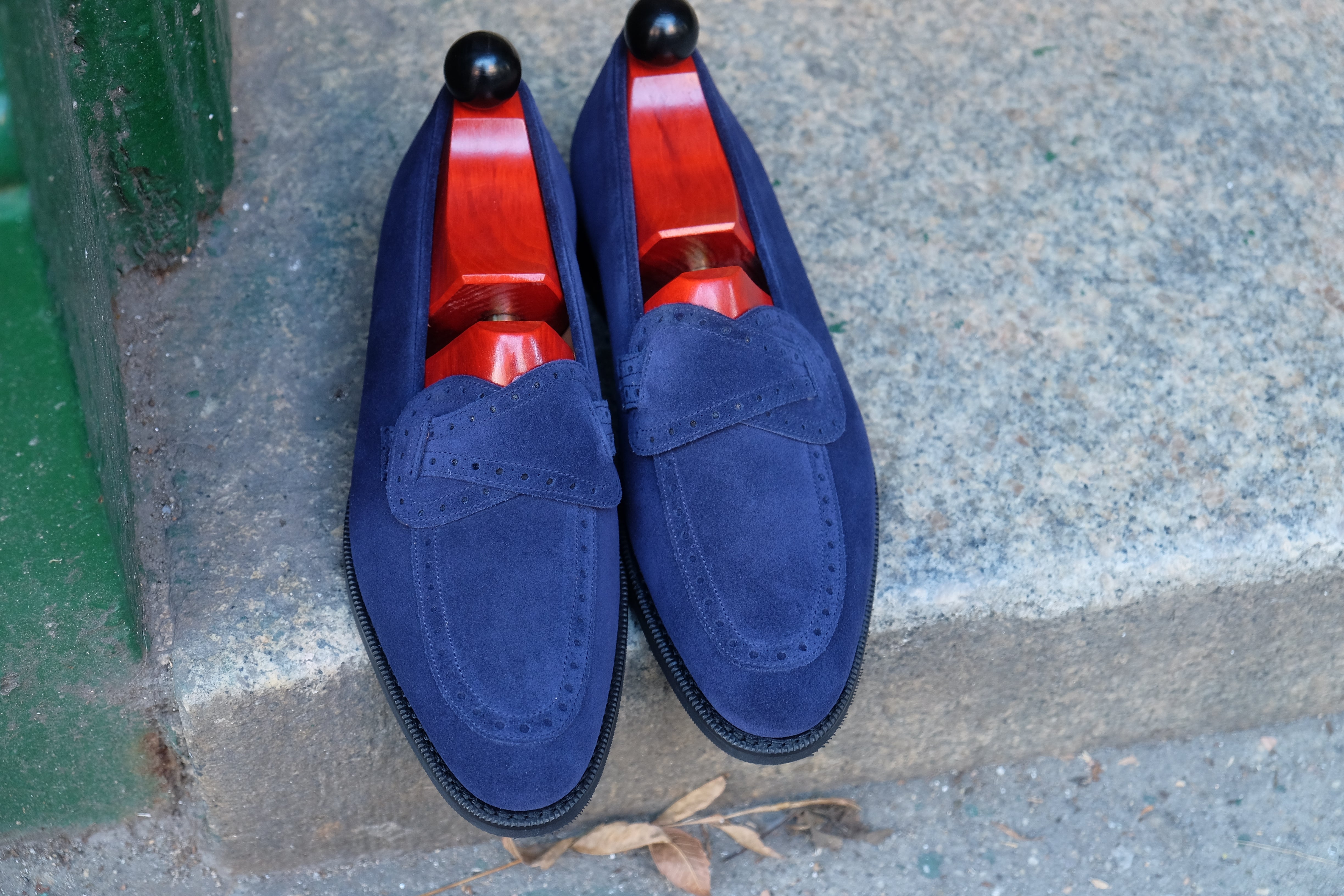 Kennewick - MTO - Dark Blue Suede - TMG Last - Single City Rubber Sole