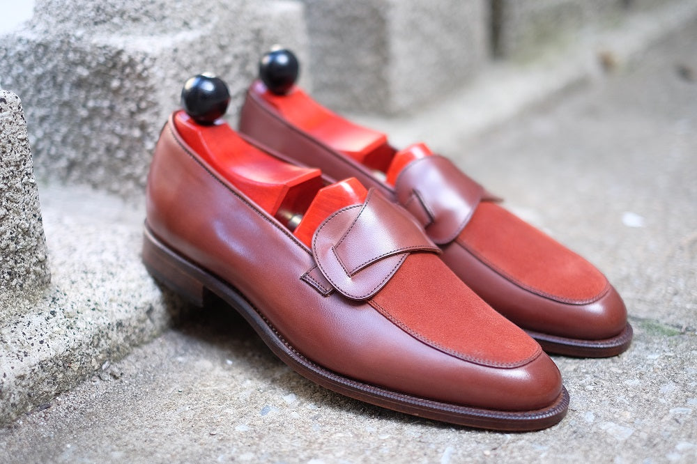 Meridian - MTO - Cedar Calf / Rust Suede - TMG Last - Single Leather Sole