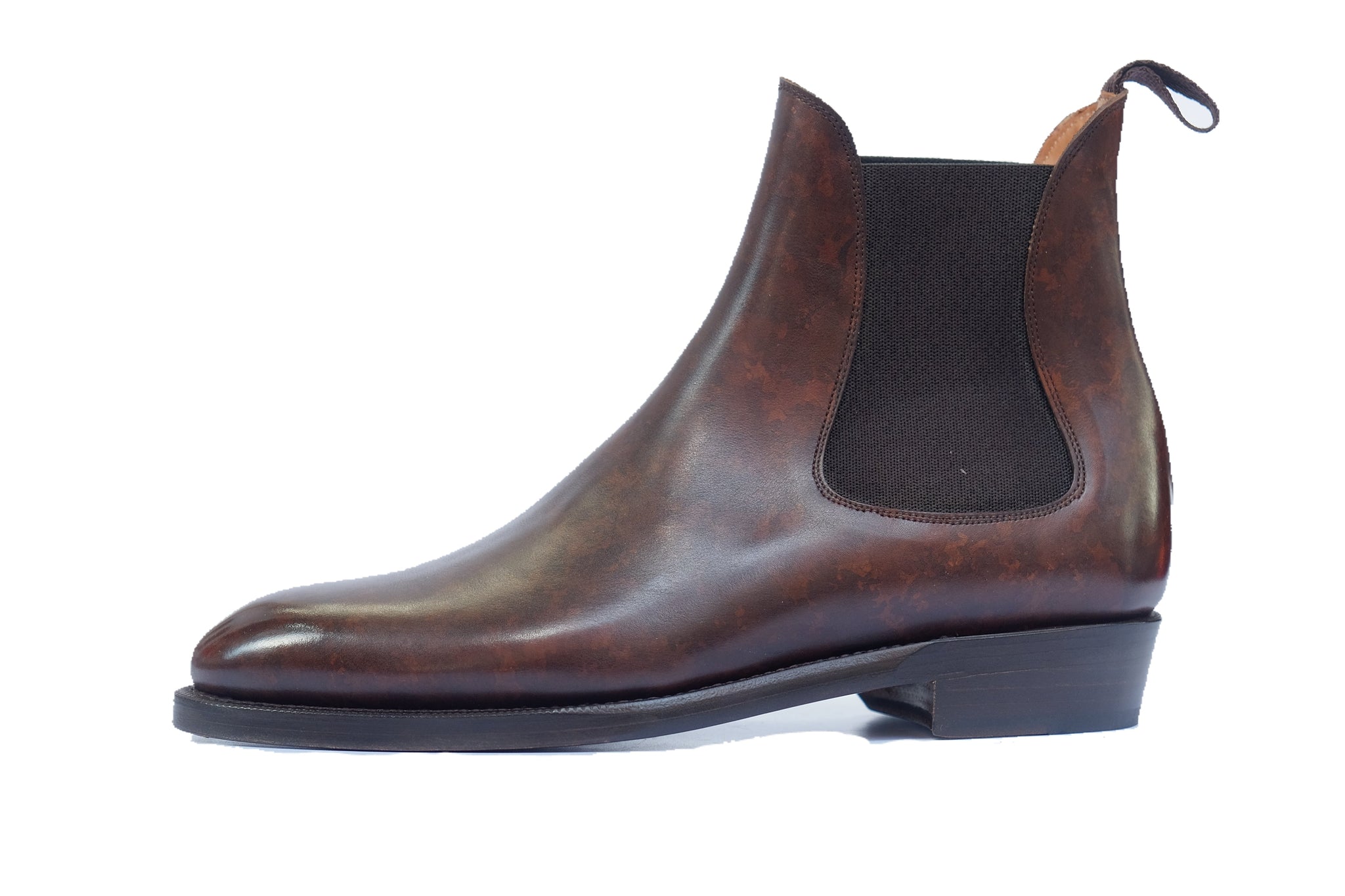 Alki - MTO - Dark Brown Marble Patina - NGT Last - Double Leather Sole ...