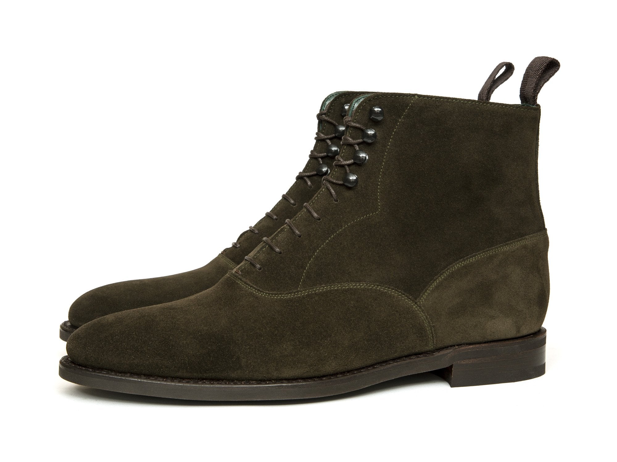 Wedgwood - MTO - Moss Suede - TMG Last - Country Rubber Sole