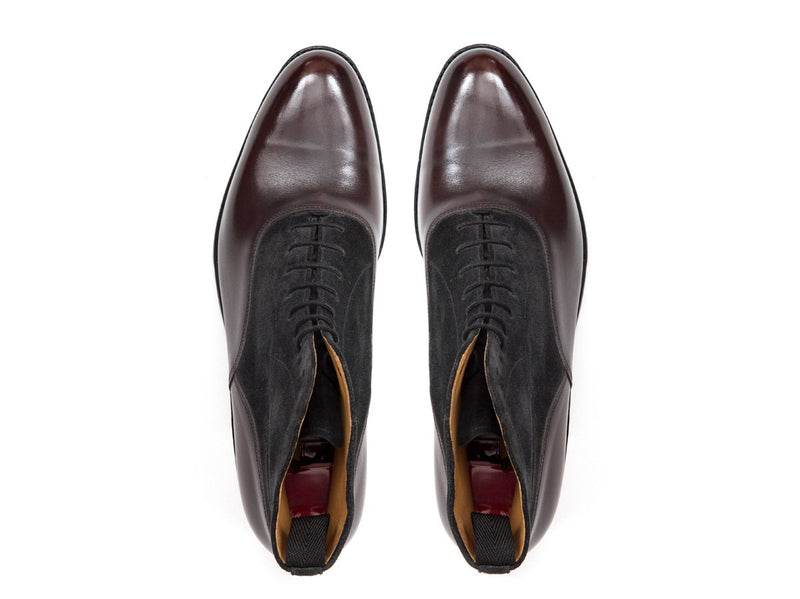 Wedgwood - MTO - Shaded Merlot Calf / Charcoal Suede - TMG Last - Sing ...